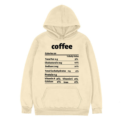 Damen Kapuzenpullover Nährwertdesign Norvielle