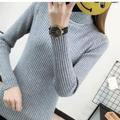 Damen Rollkragenpullover Rippstruktur Hochwertig Norvielle