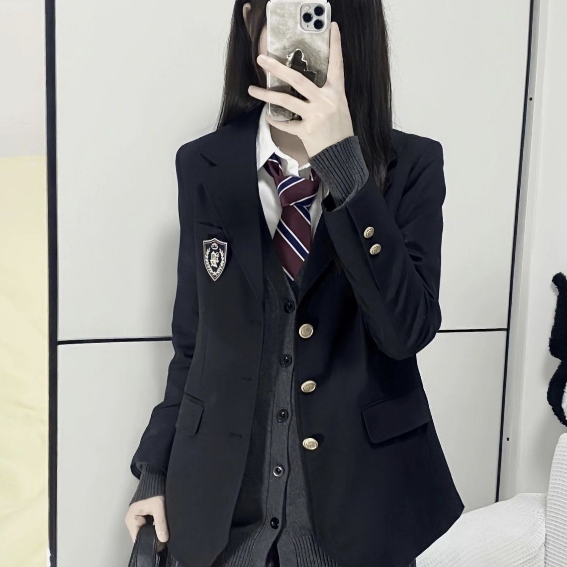 Damen Blazer Schuluniform Blau - Norvielle