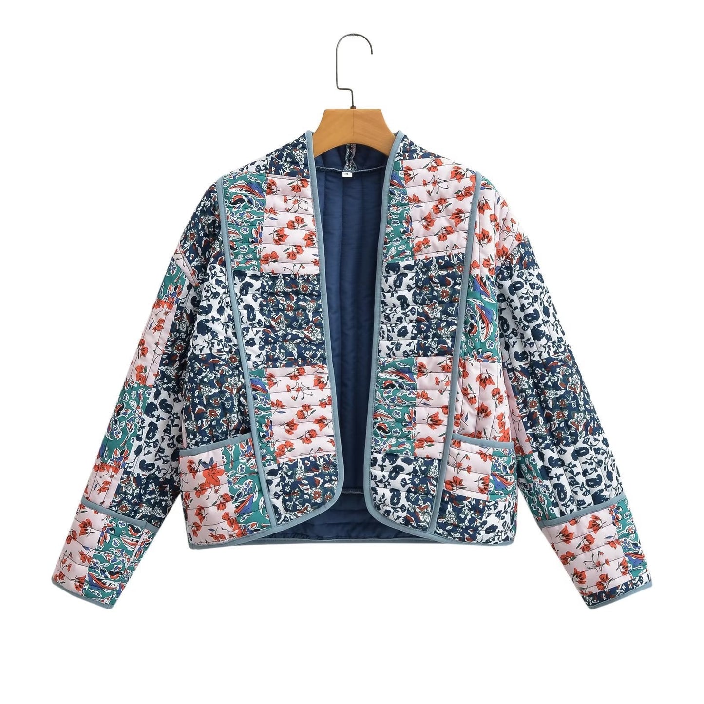 Damen Steppjacke Gepolstert Floralmuster Norvielle