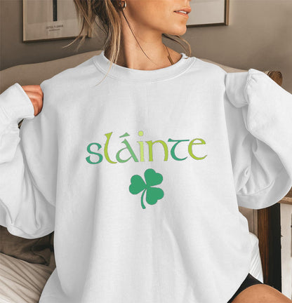 Damen Sweatshirt Voluminöse Ärmel Motiviertes Design Norvielle