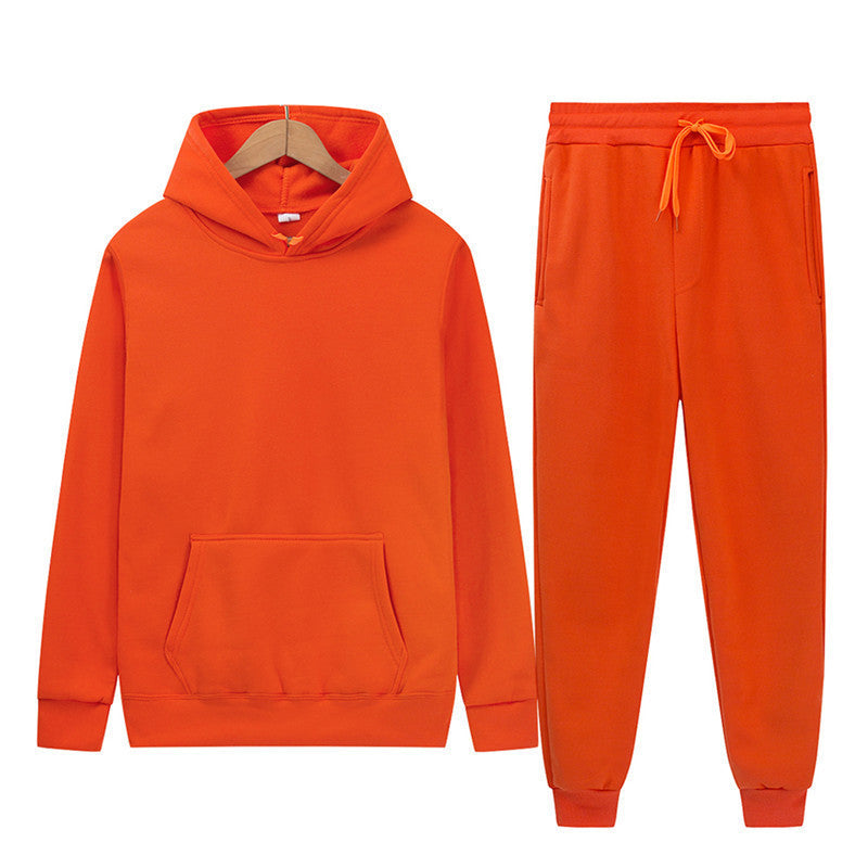 Damen Kapuzenpullover-Set Baumwollmix Jogginghose Anthrazit