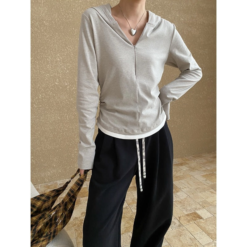 Damen Hoodie Mit Reißverschluss Und Daumenlöchern Norvielle