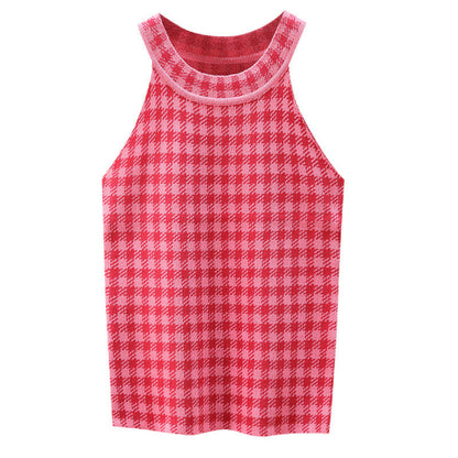 Damen Sporttanktop Karomuster Norvielle