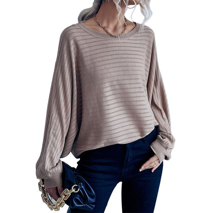 Damen Strickpullover Lässig Weitem Schnitt Norvielle