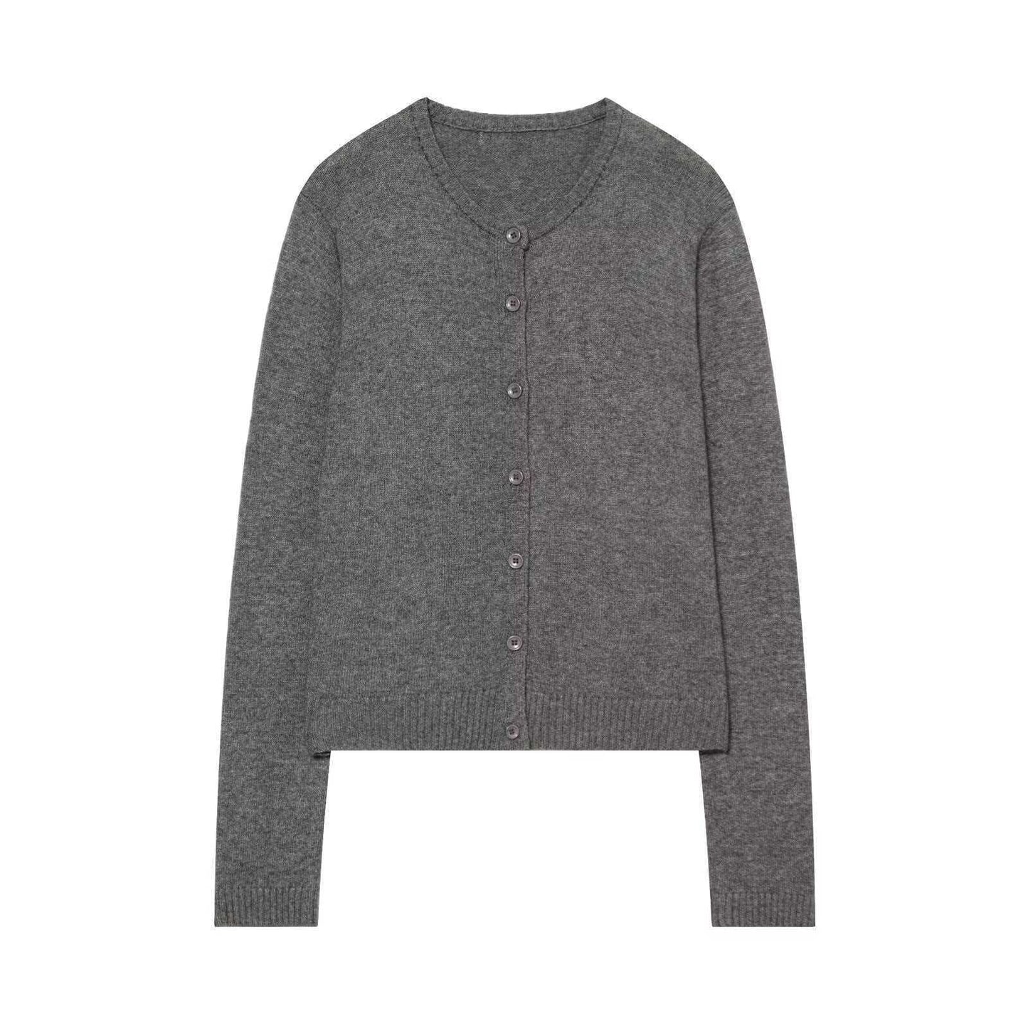 Damen Klassische Strickjacke Knopfverschluss Norvielle