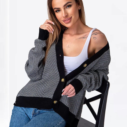Damen Strickjacke mit Zopfstrick Norvielle Elegant Beige - Norvielle