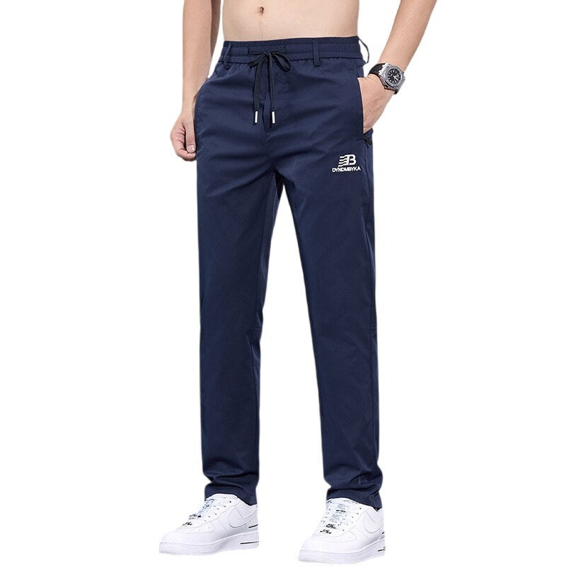 Herren Sportliche Freizeithose Verstellbarer Kordelzug Seitliche