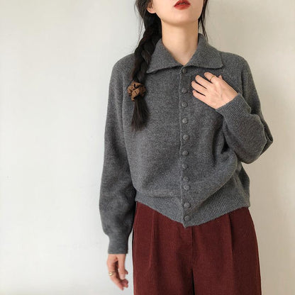 Damen Cardigan mit Knöpfen Norvielle Modell
