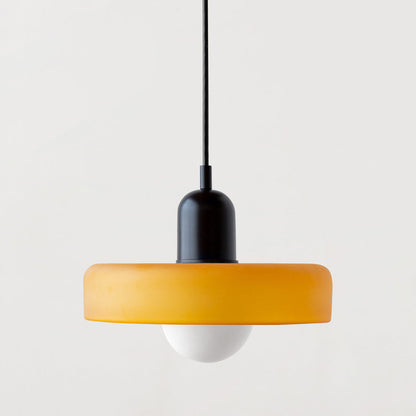 Bauhaus Pendelleuchte Farbiges Glas