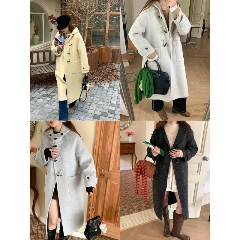 Damen Mantel Norvielle Wool Bequem Elegant