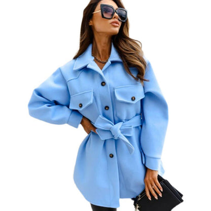 Damen Utility-Jacke Tailliert Praktische Taschen Norvielle