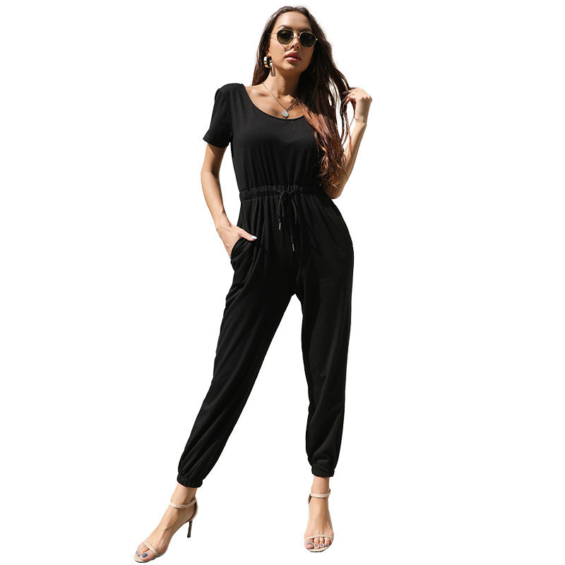 Damen Jumpsuit Elastisch Bequem Norvielle