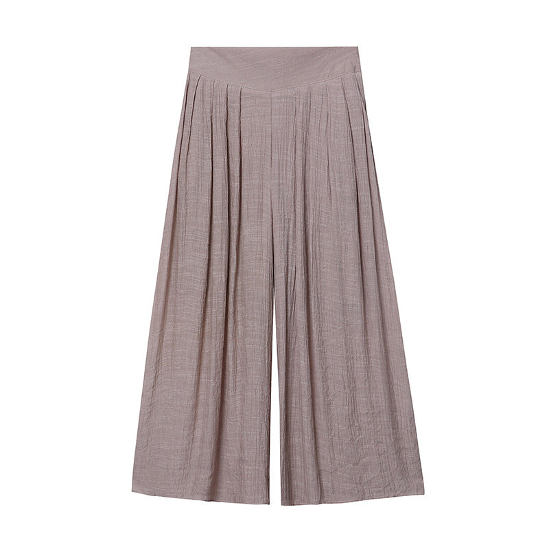 Damen Palazzo-Hose Weit Geschnitten Taillenknoten Norvielle