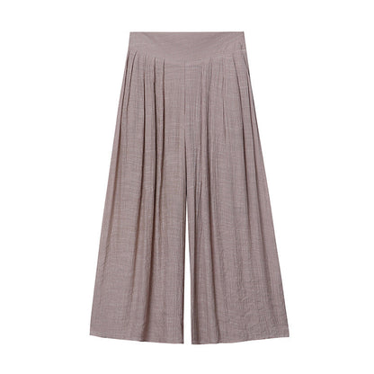 Damen Palazzo-Hose Weit Geschnitten Taillenknoten Norvielle