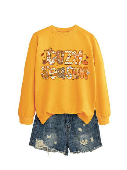 Damen Sweatshirt Herbstdesign Lässig Norvielle