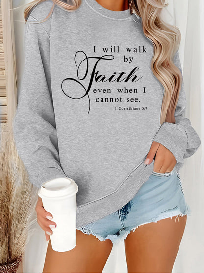 Damen Sweatshirt Weiches Material Beige