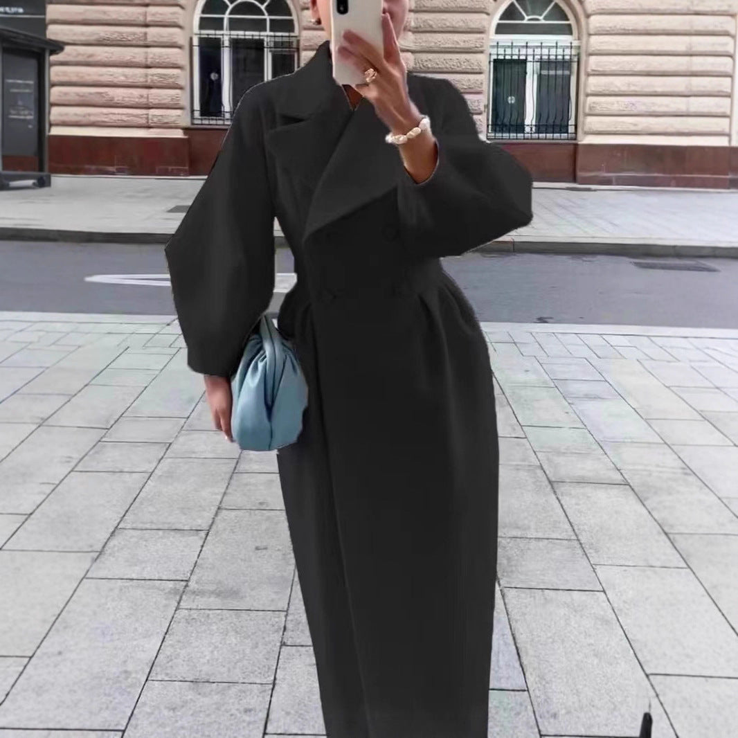 Damen Trenchcoat Tailliert Seiden Norvielle