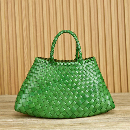 Vera Damenhandtasche Leder Doppelhenkeln Groß