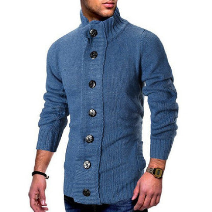 Herren Strickjacke Hochkragen Komfortabel - Norvielle