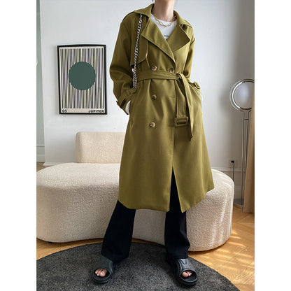 Damen Trenchcoat Eleganter Schnitt Norvielle