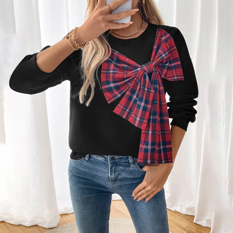 Damen Sweatshirt Künstlerisches Knoten-Design Norvielle