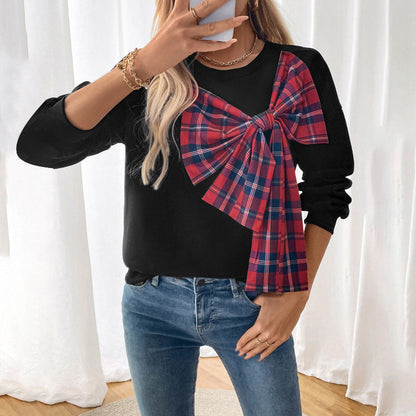 Damen Sweatshirt Künstlerisches Knoten-Design Norvielle