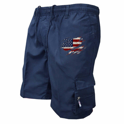 Herren Cargo-Shorts elastischer Bund mit Seitentaschen Norvielle