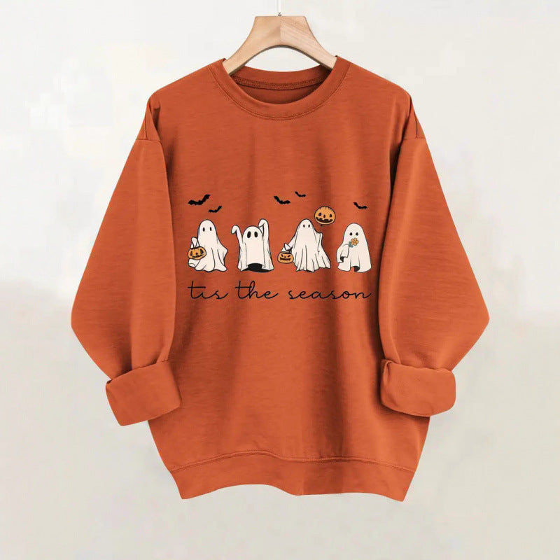 Damen Sweatshirt Gruseliges Motiv Norvielle