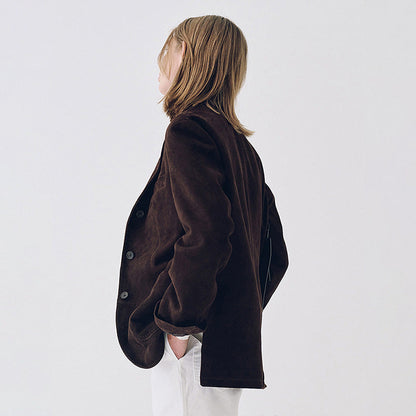 Damen Wildlederblazer mit Taschen Norvielle