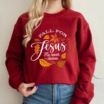Damen Sweatshirt Weiches Innenfutter Herbstmotiv Norvielle