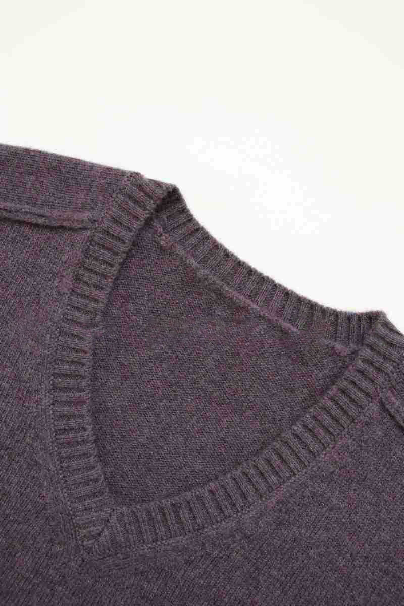 Damen Pullover V-Ausschnitt Wolle Norvielle