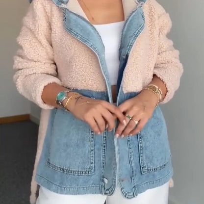 Damen Übergangsjacke Kuscheliges Fleece