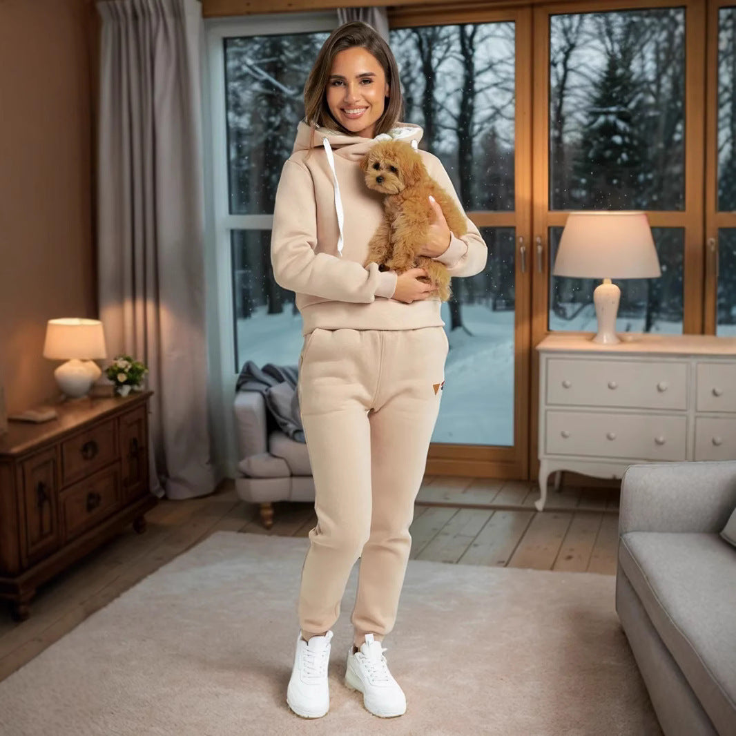Damen Hoodie Voluminos Norvielle Jogginghose Set