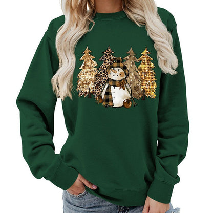 Damen Sweatshirt Schneemann-Design Weich Norvielle