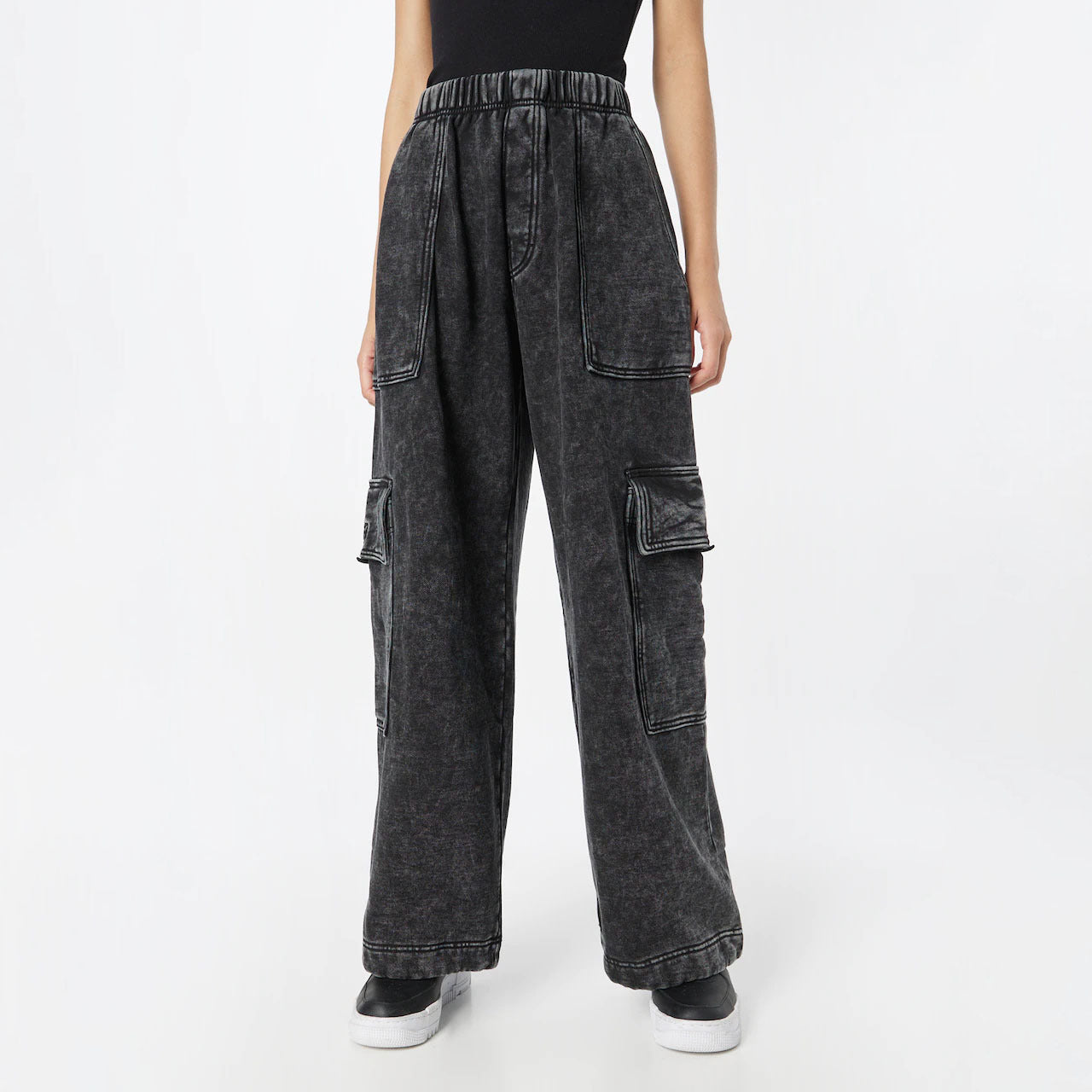 Damen Cargo-Jeans Weites Bein Norvielle