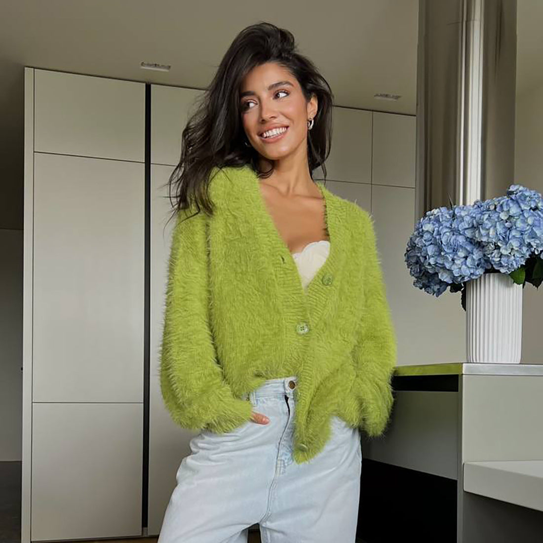 Damen Strickcardigan Kuschelig Norvielle