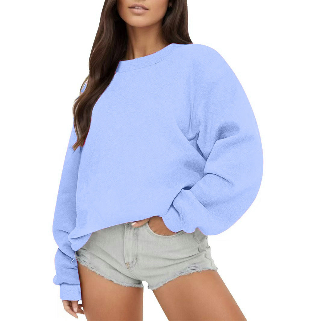 Damen Sweatshirt Lässiger Schnitt Voluminöse Ärmel Norvielle