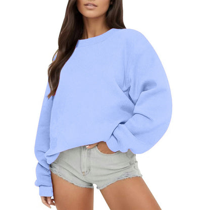 Damen Sweatshirt Lässiger Schnitt Voluminöse Ärmel Norvielle
