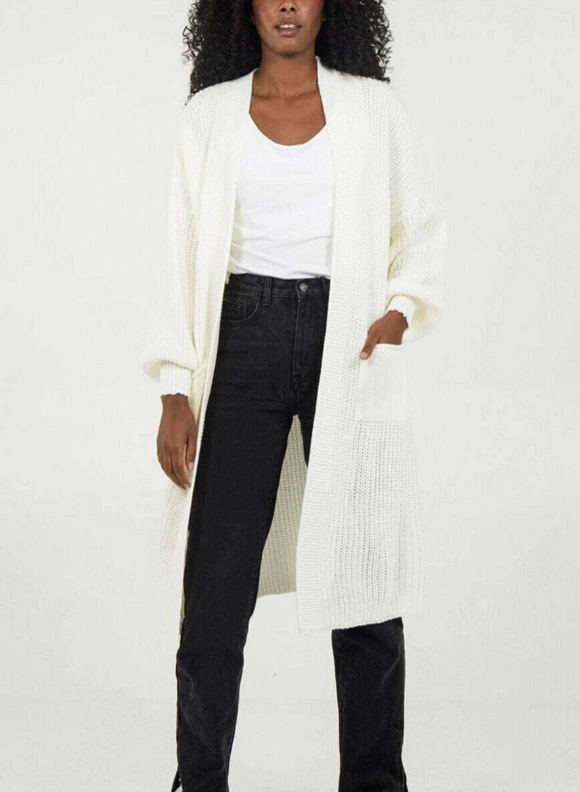 Damen Oversized Strickmantel Lässig Norvielle