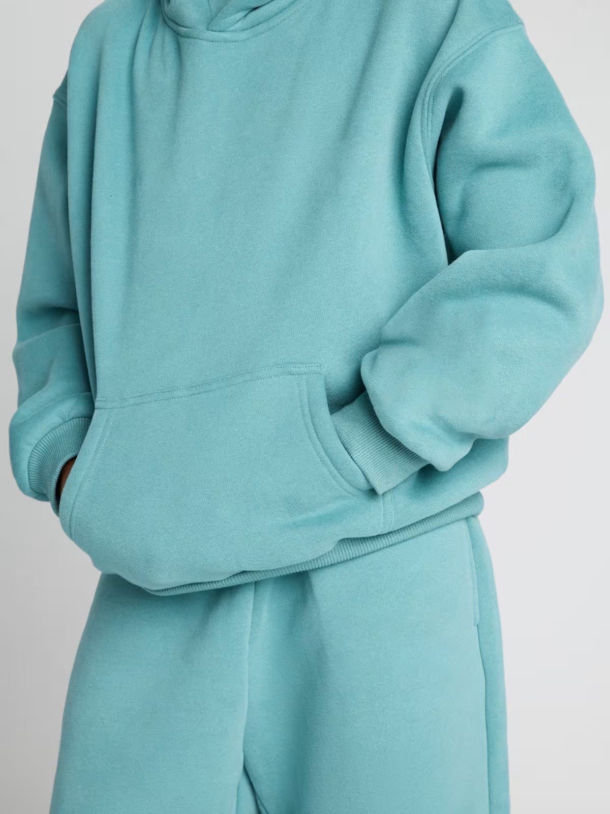 Damen Oversized Fleece Kapuzenanzug Weich Norvielle