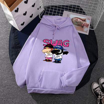 Damen Hoodie Cartoon-Design Norvielle