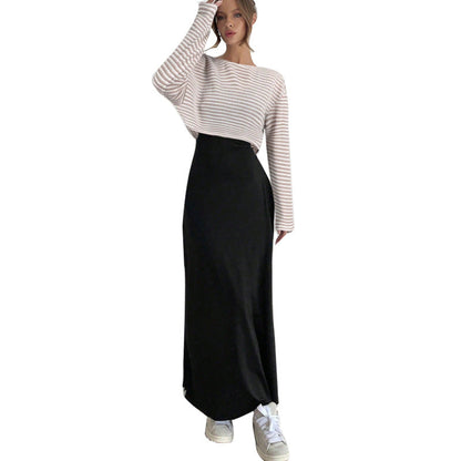 Damen Maxirock Elastischer Bund Norvielle