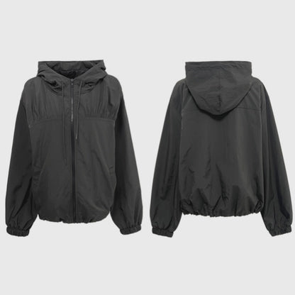 Damen Athletische Übergangsjacke Verstellbarer Kordelzug Norvielle