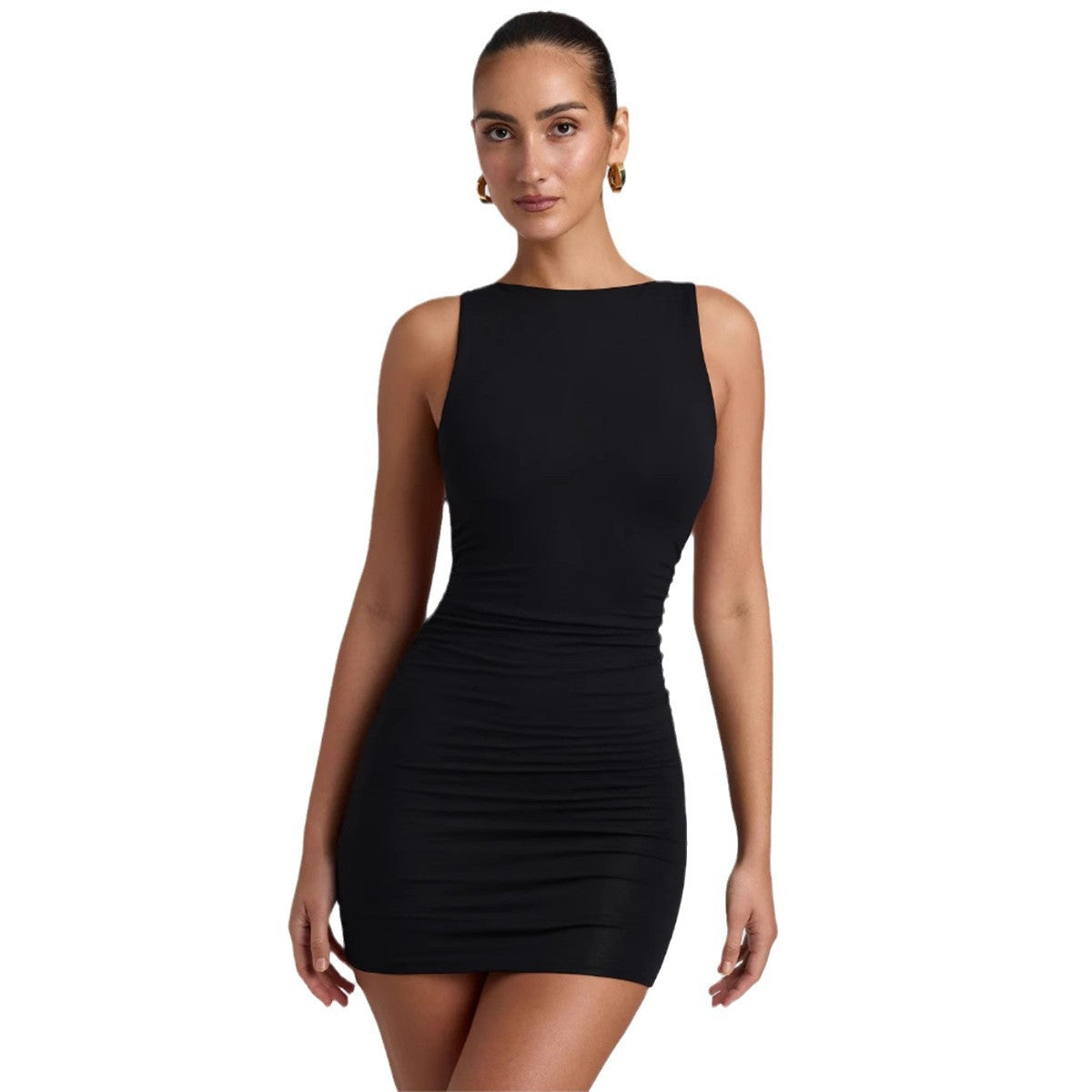 Damen Figurformendes Minikleid Komfortstretch