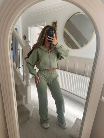 Damen Hoodie Jogginghose Set Lässig Weit Norvielle