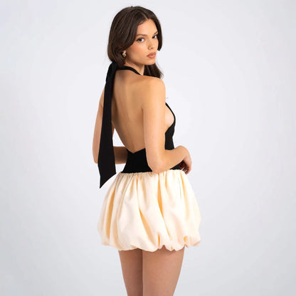 Damen Trägerkleid Schwingrock Taschen