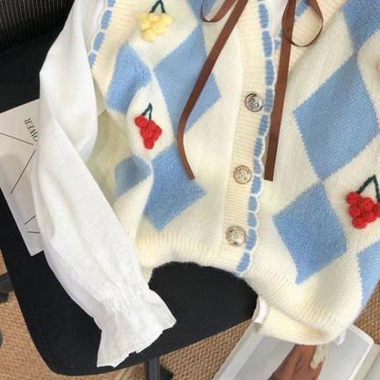 Damen Strickweste Bunt Norvielle