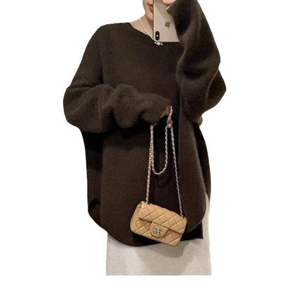 Damen Oversized Pullover Weich Norvielle