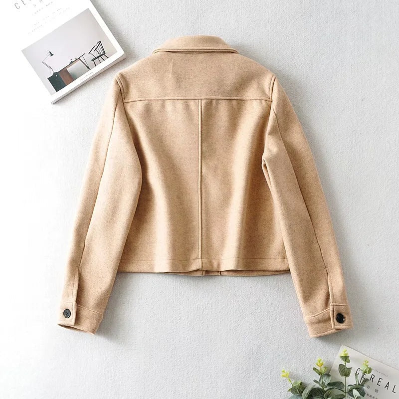 Damen Kurzjacke Modisch Taschen Norvielle